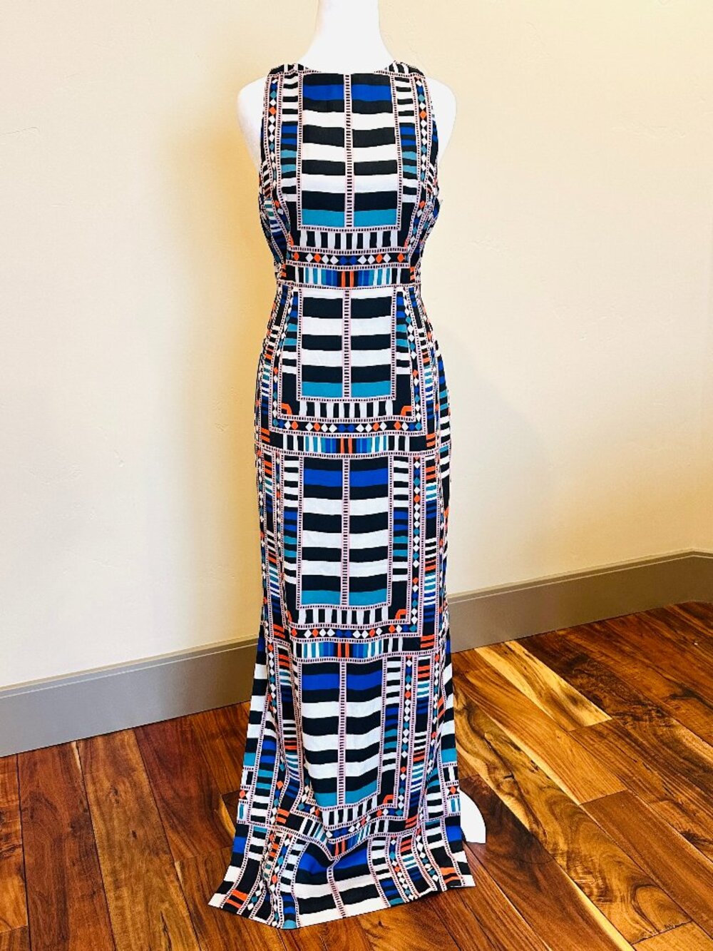MARA HOFFMAN GEOMETRIC PRINT DRESS SIZE 8 MEDIUM